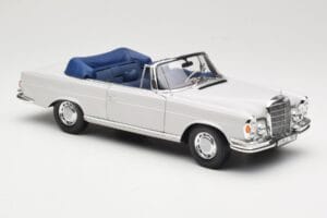 Mercedes 280 SE W111 Cabriolet Hellgrau Norev 1:18 183530 Metall – Bild 6 von 8