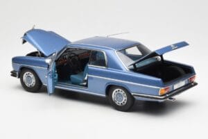 Mercedes 280C/8 W114 Coupe Blau Metallic AUTOart 1:18 76187 Metall – Bild 5 von 8