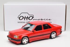 Mercedes 300E W124 6.0 AMG Signal Rot Otto 1:18 OT1104 Resin – Bild 6 von 6