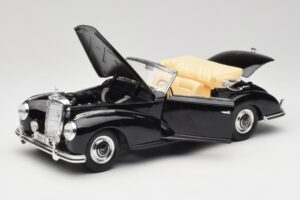 Mercedes 300 S W188 Cabriolet Schwarz Tchibo 1:18 36782 Metall – Bild 2 von 8