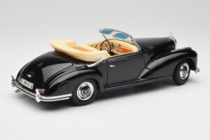Mercedes 300 S W188 Cabriolet Schwarz Tchibo 1:18 36782 Metall – Bild 3 von 8