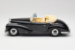 Mercedes 300 S W188 Cabriolet Schwarz Tchibo 1:18 36782 Metall – Bild 4 von 8