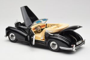 Mercedes 300 S W188 Cabriolet Schwarz Tchibo 1:18 36782 Metall – Bild 5 von 8