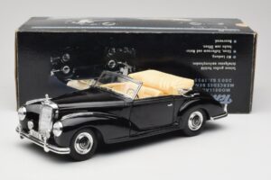 Mercedes 300 S W188 Cabriolet Schwarz Tchibo 1:18 36782 Metall – Bild 8 von 8