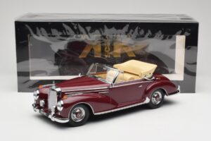 Mercedes 300 SC W188 Cabriolet Dunkelrot KK-Scale 1:18 KKDC180942 Metall – Bild 6 von 6