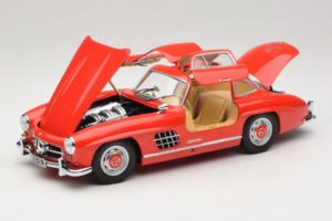 Mercedes 300 SL Gullwing Rot Minichamps 1:18 180039001 Metall – Bild 2 von 8