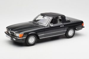 Mercedes 300 SL R107 Schwarz Pearl Händler Edition Norev 1:18 B66040678 Metall – Bild 3 von 10