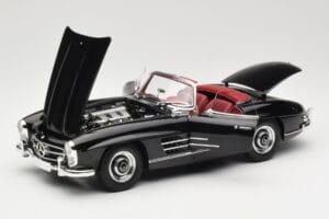 Mercedes 300 SL W198 Roadster Schwarz Minichamps 1:18 180039036 Metall – Bild 2 von 8