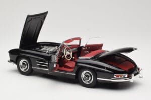 Mercedes 300 SL W198 Roadster Schwarz Minichamps 1:18 180039036 Metall – Bild 5 von 8
