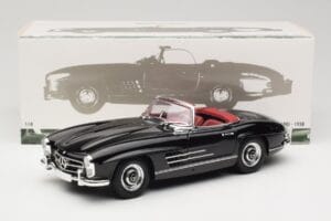 Mercedes 300 SL W198 Roadster Schwarz Minichamps 1:18 180039036 Metall – Bild 8 von 8