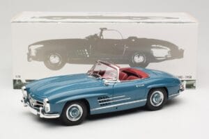 Mercedes 300 SL W198 Roadster Blau Minichamps 1:18 180039035 Metall – Bild 8 von 8