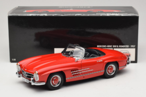 Mercedes 300 SL Roadster Rot Minichamps 1:18 180039031 Metall – Bild 8 von 8