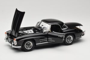 Mercedes 300 SL W198 Roadster With Hardtop Schwarz Minichamps 1:18 180039040 Metall – Bild 2 von 8