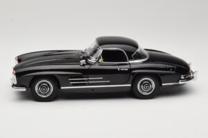 Mercedes 300 SL W198 Roadster With Hardtop Schwarz Minichamps 1:18 180039040 Metall – Bild 4 von 8