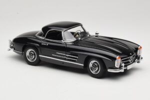 Mercedes 300 SL W198 Roadster With Hardtop Schwarz Minichamps 1:18 180039040 Metall – Bild 6 von 8