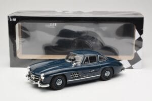 Mercedes 300 SL W198 Gullwing Dunkelblau Minichamps 1:18 110037216 Metall – Bild 8 von 8