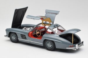 Mercedes 300 SL W198 Graphite Grau Minichamps 1:18 180039005 Metall – Bild 5 von 8