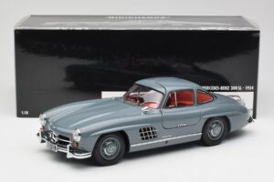 Mercedes 300 SL W198 Graphite Grau Minichamps 1:18 180039005 Metall – Bild 8 von 8