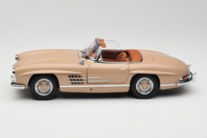 Mercedes 300 SL W198 Roadster Hellbraun Minichamps 1:18 180039032 Metall – Bild 4 von 8