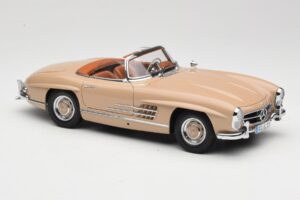 Mercedes 300 SL W198 Roadster Hellbraun Minichamps 1:18 180039032 Metall – Bild 6 von 8