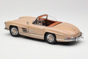 Mercedes 300 SL W198 Roadster Hellbraun Minichamps 1:18 180039032 Metall – Bild 7 von 8