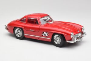 Mercedes 300 SL W198 Red Metallic Bburago 1:18 3013-M1 Metall – Bild 6 von 8