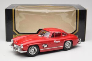 Mercedes 300 SL W198 Red Metallic Bburago 1:18 3013-M1 Metall – Bild 8 von 8