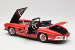 Mercedes 300 SL W198 Roadster Rot Mit Hardtop Minichamps 1:18 180039041 Metall – Bild 5 von 8