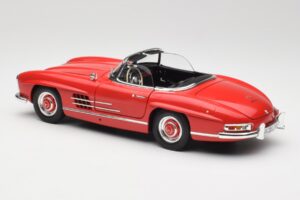 Mercedes 300 SL W198 Roadster Rot Mit Hardtop Minichamps 1:18 180039041 Metall – Bild 7 von 8