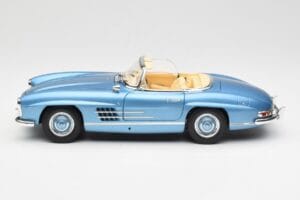 Mercedes 300 SL W198 Roadster Hardtop Light Blue Metallic Minichamps 1:18 180039042 Metall – Bild 5 von 9