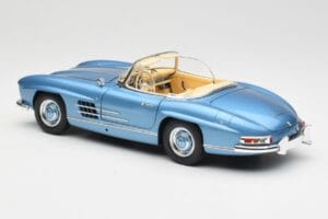 Mercedes 300 SL W198 Roadster Hardtop Light Blue Metallic Minichamps 1:18 180039042 Metall – Bild 8 von 9