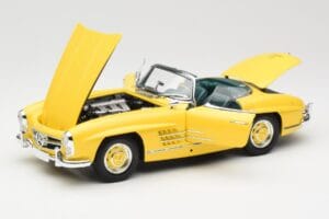 Mercedes 300 SL W198 Roadster Hardtop Signal Yellow Minichamps 1:18 180039044 Metall – Bild 2 von 9