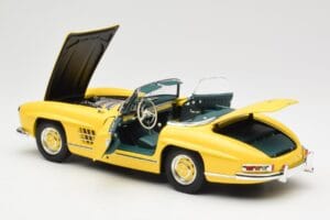 Mercedes 300 SL W198 Roadster Hardtop Signal Yellow Minichamps 1:18 180039044 Metall – Bild 6 von 9