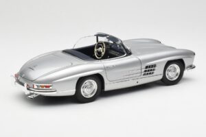Mercedes 300 SL W198 Roadster Silver Metallic Minichamps 1:18 180039030 Metall – Bild 3 von 8