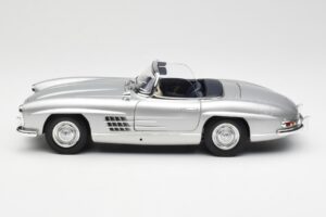Mercedes 300 SL W198 Roadster Silver Metallic Minichamps 1:18 180039030 Metall – Bild 4 von 8