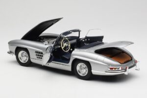 Mercedes 300 SL W198 Roadster Silver Metallic Minichamps 1:18 180039030 Metall – Bild 5 von 8