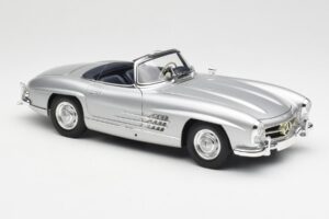 Mercedes 300 SL W198 Roadster Silver Metallic Minichamps 1:18 180039030 Metall – Bild 6 von 8