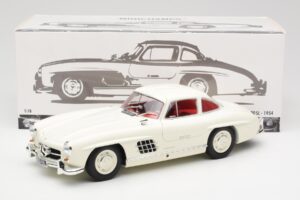 Mercedes 300 SL W198 Weiss Minichamps 1:18 180039006 Metall – Bild 8 von 8