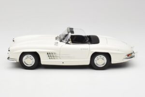 Mercedes 300 SL W198 Roadster Weiss Mit Softtop Minichamps 1:18 180039034 Metall – Bild 5 von 9