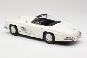 Mercedes 300 SL W198 Roadster Weiss Mit Softtop Minichamps 1:18 180039034 Metall – Bild 8 von 9