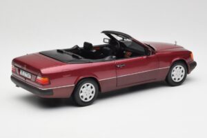 Mercedes 300CE-24 A124 Cabriolet Almandine Rot Metallic Norev 1:18 B66040616 Metall – Bild 3 von 8