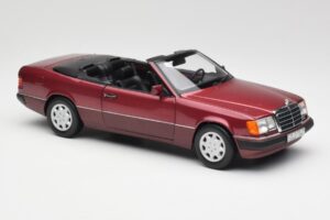 Mercedes 300CE-24 A124 Cabriolet Almandine Rot Metallic Norev 1:18 B66040616 Metall – Bild 6 von 8