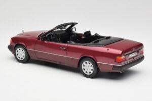 Mercedes 300CE-24 A124 Cabriolet Almandine Rot Metallic Norev 1:18 B66040616 Metall – Bild 7 von 8