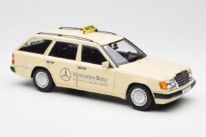 Mercedes 300D S124 T-Modell Hellelfenbein Taxi Händler Edition Norev 1:18 B66040702 Metall – Bild 6 von 8