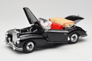 Mercedes 300S W188 Roadster Schwarz Welly 1:18 801-3271398 Metall – Bild 2 von 8
