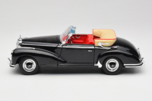 Mercedes 300S W188 Roadster Schwarz Welly 1:18 801-3271398 Metall – Bild 4 von 8