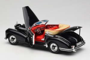 Mercedes 300S W188 Roadster Schwarz Welly 1:18 801-3271398 Metall – Bild 5 von 8