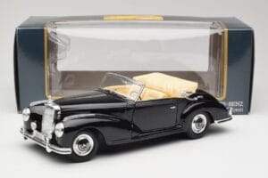 Mercedes 300SC W188 Obsidian Schwarz Maisto 1:18 806B Metall – Bild 8 von 8