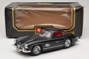 Mercedes 300SL Schwarz Bburago 1:18 3015-M3 Metall – Bild 8 von 8