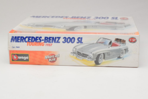 Mercedes 300SL Roadster Silber Bburago 1:18 7043 Metall – Bild 2 von 4